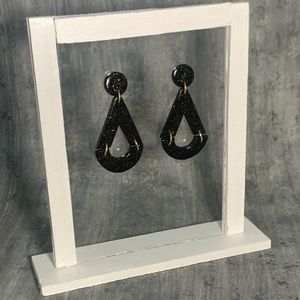 Black Sparkly Handcrafted Clay